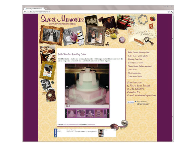 Website for Sweet Memories