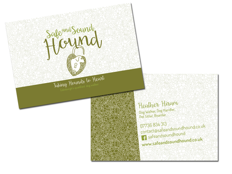 Business Card for Safe and Sound Hound
