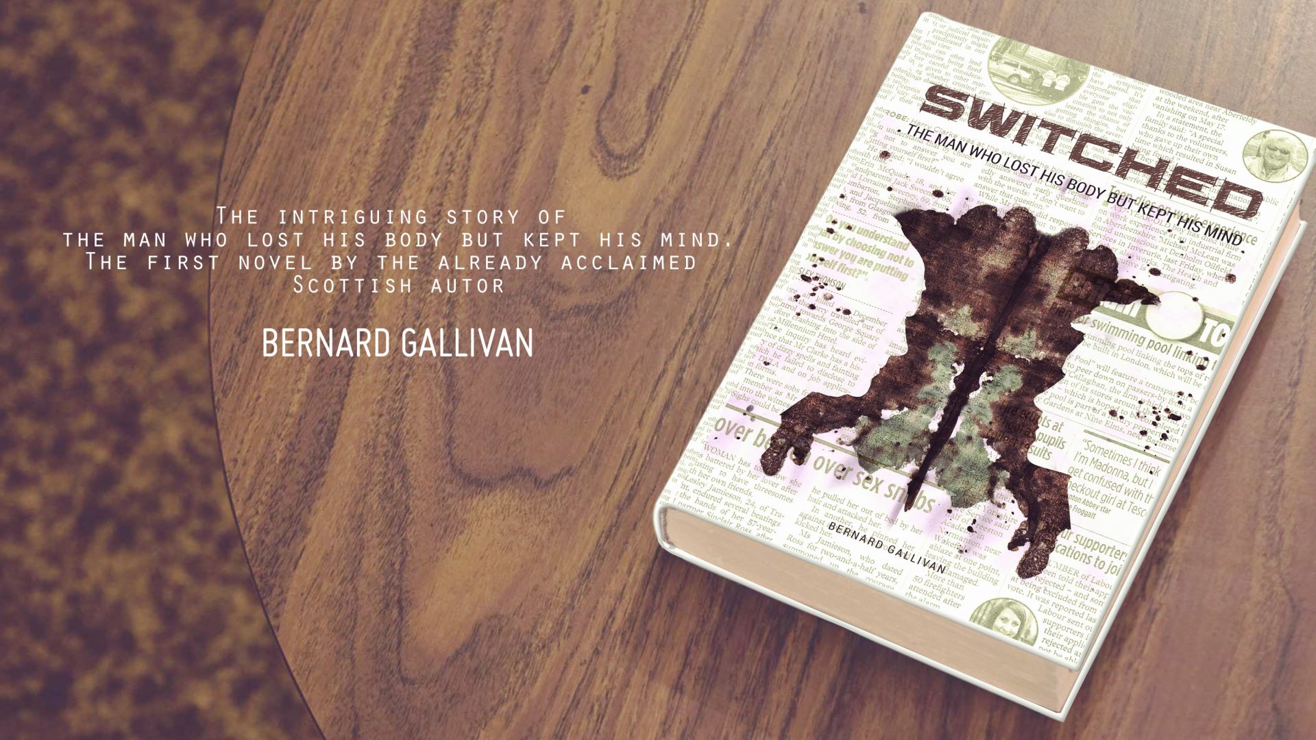 Book cover mockup for Switched